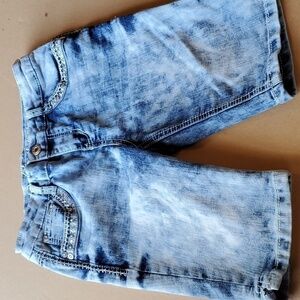 Revolution  by Revolt distressed 5 pckt jewel studded denim shorts Girls…